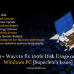 fix 100% Disk Usage on Windows PC