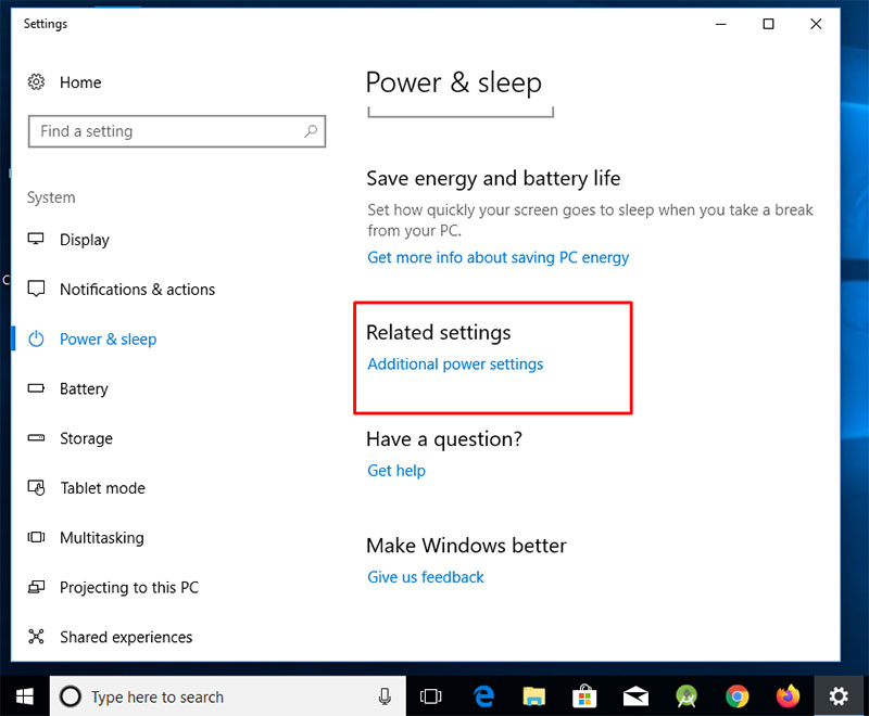 Power option steps: Windows 10 disk usage fixed
