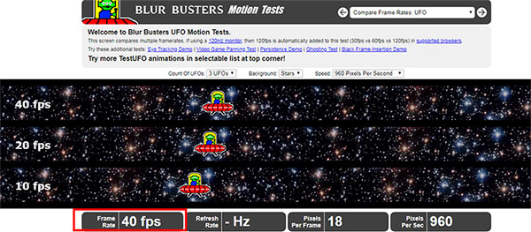 UFO test FPS checker for pc