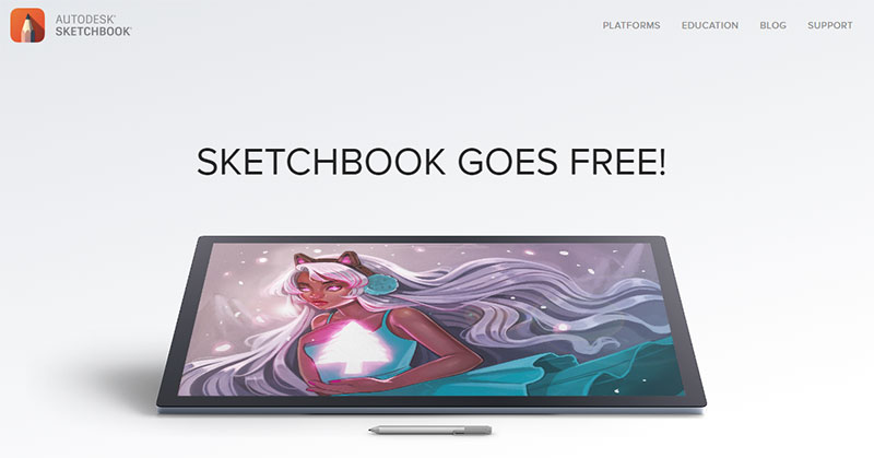 Is Autodesk Sketchupa Free version of procreate?