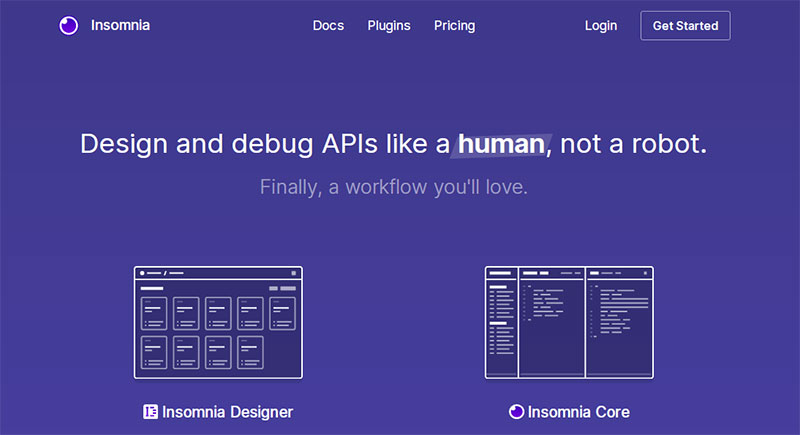 Insomnia REST Client development tool