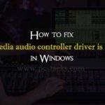 How to fix multimedia audio controller driver is missing in Windows
