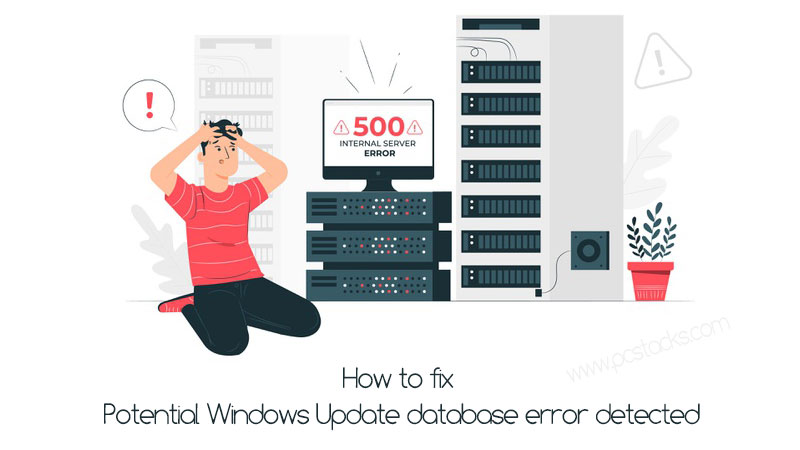 potential Windows Update database error detected