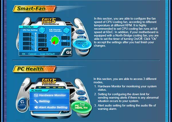 4 pins connector Gigabyte Fan control Software