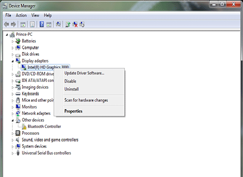 Before fix Generic PNP monitor issue update Graphics Card Driver