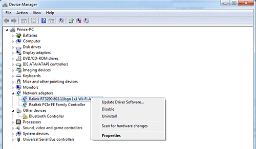 Network Update Driver Ethernet Doesn’t have a valid IP Configuration