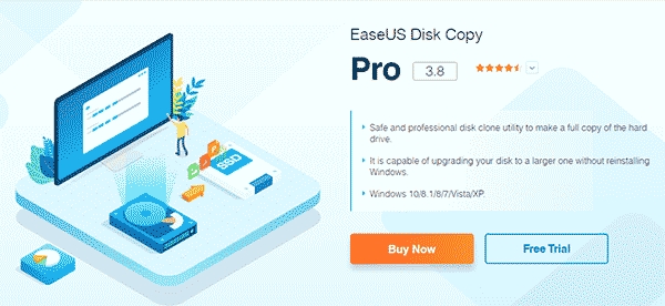 Easeus hard drive clone software