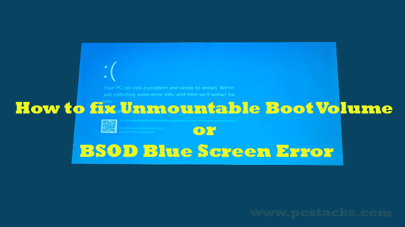 How to fix Unmountable Boot Volume Error