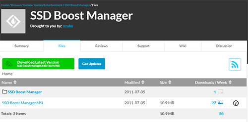 SSD Boost Manager