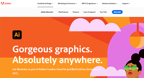 Adobe Illustrator motion graphics software for Professional