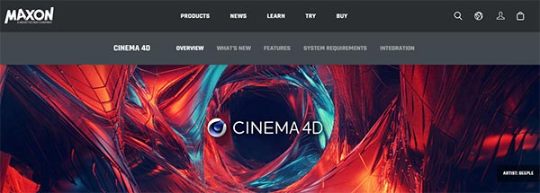 Cinema 4D, 3D Building design software for Windows