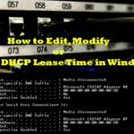 Change DHCP Lease Time