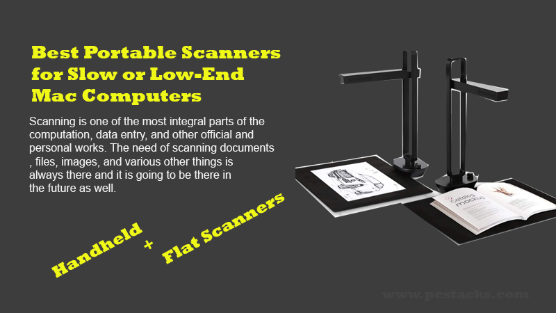 Portable scanners for slow computers