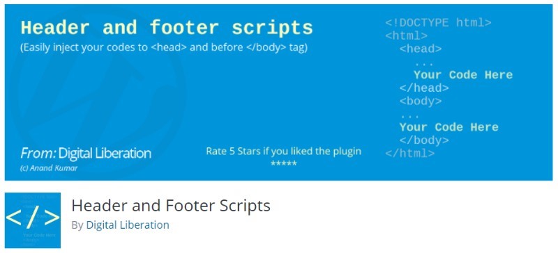 Header and Footer Scripts