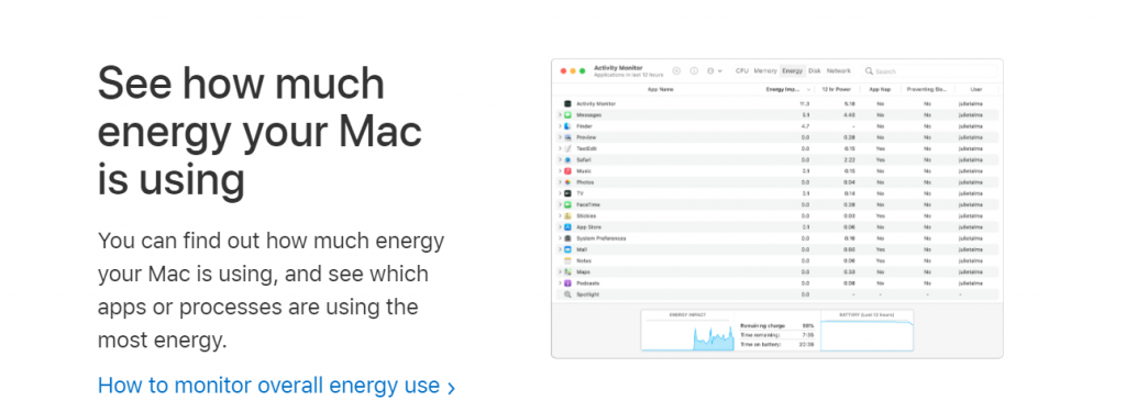 iMac activity monitor option