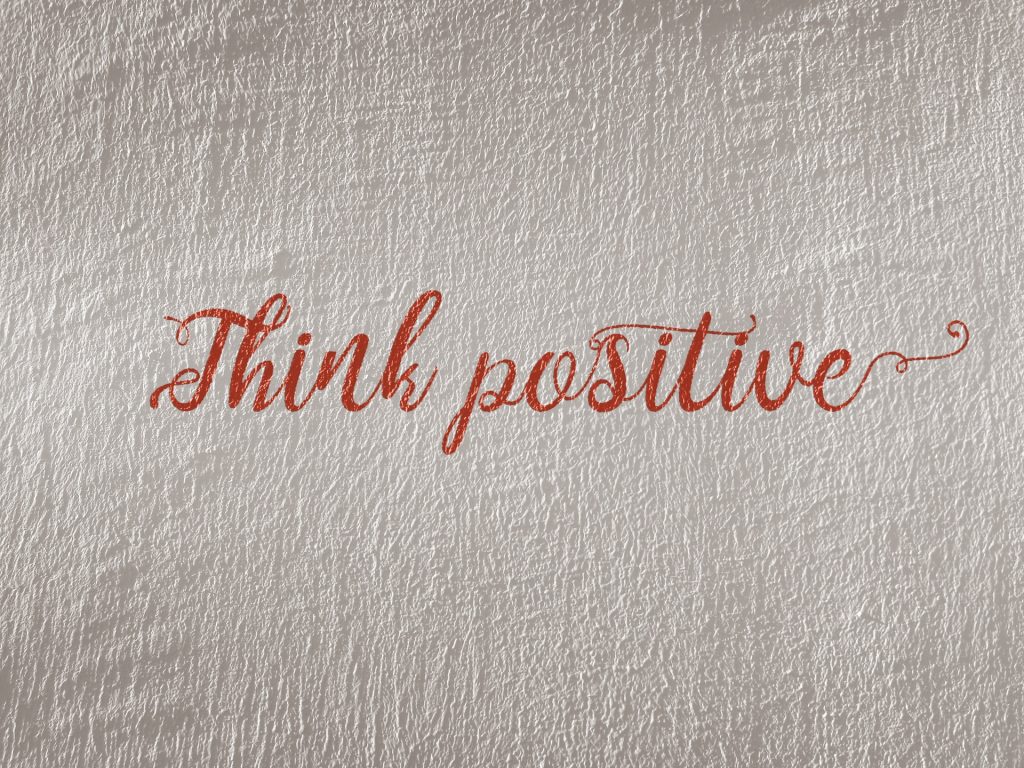 Think positive sign