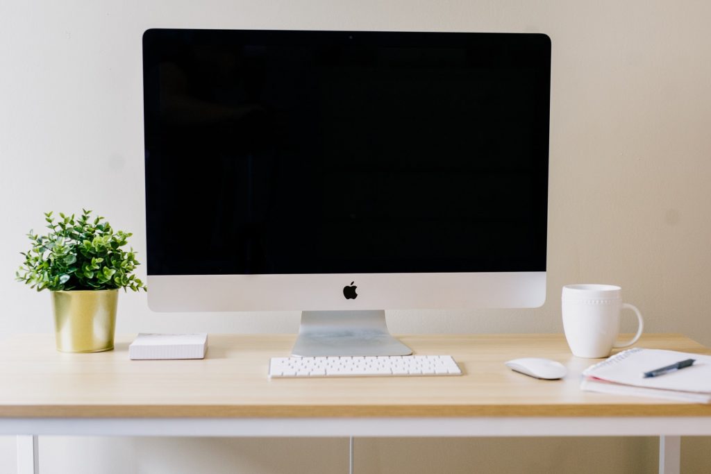 iMac on desk