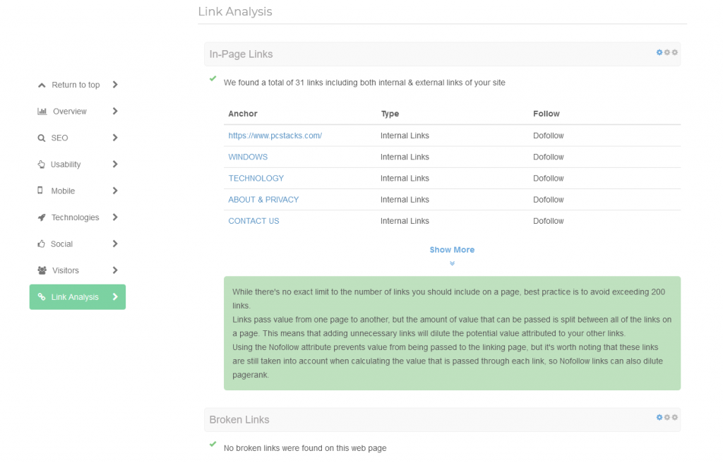 Link analysis